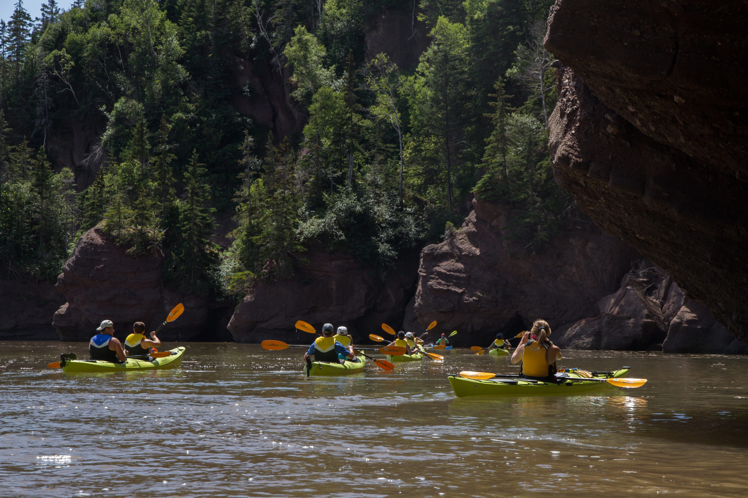 Paddling into Big Cove